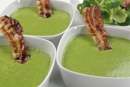 Creme-Suppe vom Vogerlsalat Creme-Suppe vom Vogerlsalat