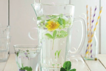 Wasser mit Frühlingsduft Wasser mit Frühlingsduft