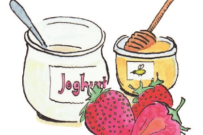 Selbst gemachtes Erdbeer-Joghurt Selbst gemachtes Erdbeer-Joghurt