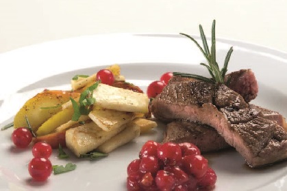 Lamm mit Ribisel-Sauce Lamm mit Ribisel-Sauce
