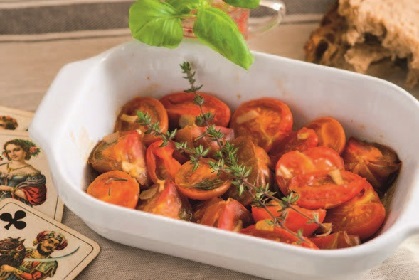 Lauwarmer Paradeis-Salat Lauwarmer Paradeis-Salat